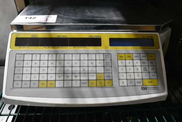 Easy Weigh LS-100 Metal Countertop Scale. Tested and Working! - Image 2 of 7