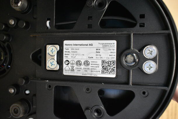 BRAND NEW SCRATCH AND DENT! Mahlkonig E80W GBS 4 lb. Black Grind-by-Sync Espresso Grinder. 110-127 Volts, 1 Phase. Tested and Does Not Power On - Image 8 of 8