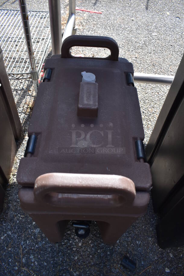 2 Cambro 250LCD Brown Poly Insulated Beverage Holder Dispensers. 9x16.5x18. 2 Times Your Bid! - Image 8 of 10