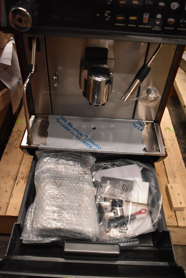 BRAND NEW SCRATCH AND DENT! Gaggia Concetto 2M Stainless Steel Commercial Countertop Super Automatic Espresso Machine. 208 Volts.  - Image 8 of 12