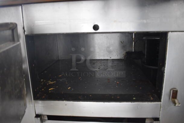 Stainless Steel Commercial Sandwich Salad Prep Table Bain Marie Mega Top w/ Cutting Board. 60x33x45. Tested and Working! - Image 4 of 5