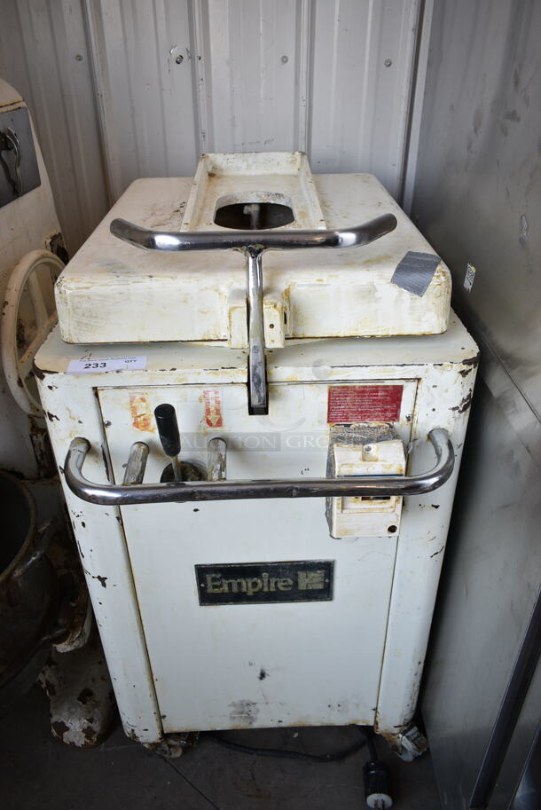 Empire Metal Commercial Floor Style Dough Divider on Commercial Casters. 250 Volts.  - Image 1 of 9