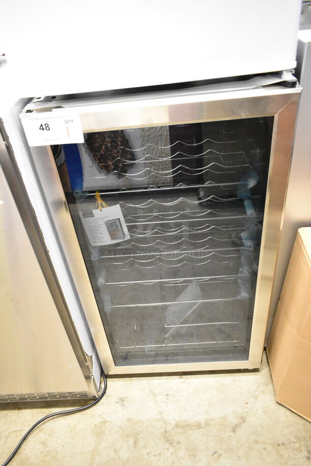 BRAND NEW SCRATCH AND DENT! Insignia NS-WC29SS9 Stainless Steel 29 Bottle Wine Cooler Merchandiser. 115 Volts, 1 Phase. Tested and Working! - Image 2 of 8