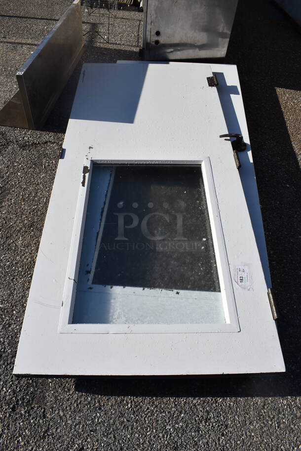 2 Doors w/ Hinges and View Through Window. 36x4x83. 2 Times Your Bid! - Image 3 of 3