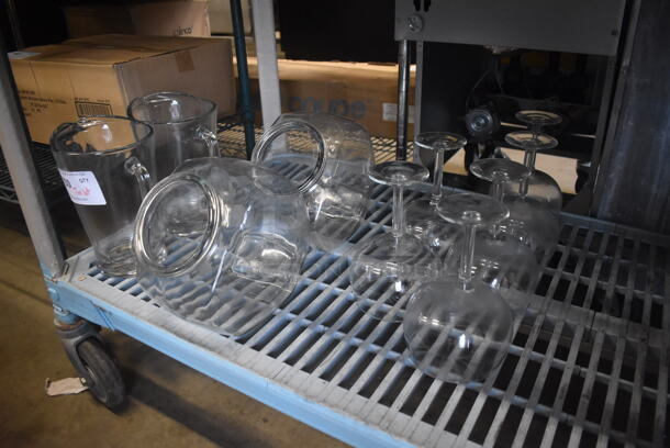 ALL ONE MONEY! Tier Lot of Various Glasses and Pitchers - Image 1 of 3
