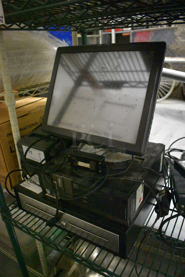 Elo 15" POS Monitor, Epson M267D Receipt Printer, Computer Tower and Metal Cash Drawer. (kitchen) - Image 3 of 6