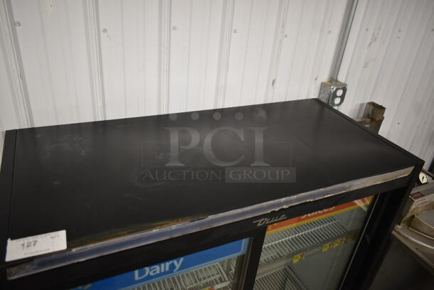 2019 True GDM-41SL-48-HC-LD Metal Commercial 2 Door Reach In Cooler Merchandiser w/ Poly Coated Racks. 115 Volts, 1 Phase. Tested and Working! - Image 2 of 7