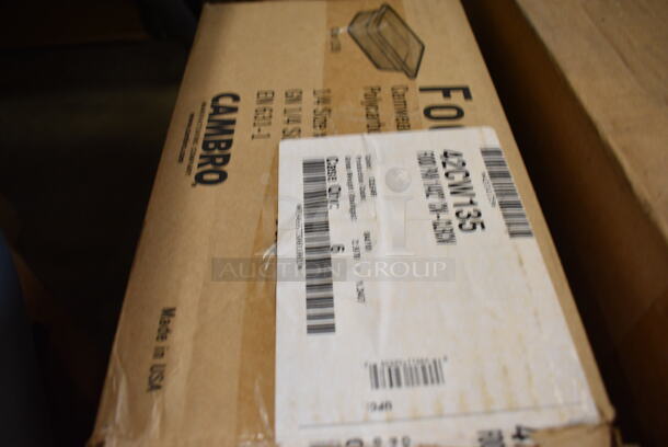 ALL ONE MONEY! Lot of 12 BRAND NEW IN BOX! Cambro Clear Poly 1/4 Size Drop In Bins. 1/4x2 - Image 3 of 3