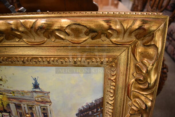 Framed Canvas Painting Reproduction of Cafe De La Paix Opera by Eduard Cortes From Art Dealer Ed Mero! - Image 3 of 7