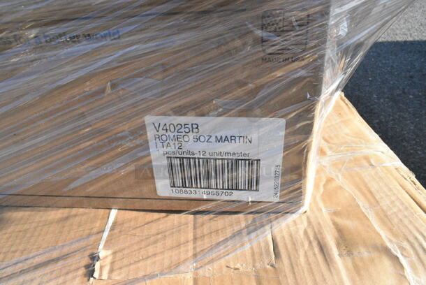 25 BRAND NEW Boxes Including V4025B Arcoroc Romeo 5 oz. Martini Glass by Arc Cardinal - 12/Case, 4 Box 303PNG12GY Acopa Pangea 12 oz. Ash Matte Porcelain Mug - 24/Case, 27140006CGN Carlisle 40006C09 Sparta 30" Green Multi-Purpose Cleaning Brush - 3" Bristle Diameter, 267010005 Choice Windsor 7" 18/0 Stainless Steel Dinner Fork - 12/Case, 267010008  Choice Windsor 8 3/8" Stainless Steel Dinner Knife - 12/Case, 267020002 Choice Dominion 5 7/8" 18/0 Stainless Steel Bouillon Spoon - 12/Case, 427CSRTBSBWB Lancaster Table & Seating Bistro Series Black and White Birdseye Weave Rattan Outdoor Side Chair, 274MOPBCKTBK Lavex 35 Qt. Black Mop Bucket & Side Press Wringer Combo, 128HD32COMBO Choice Heavy Duty 32 oz. Microwavable Translucent Plastic Deli Container and Lid Combo Pack - 240/Case, VacPak-It 186CVBZ812 8" x 12" Chamber Vacuum Packaging Bags with Zipper 3 Mil - 1000/Case, 999RP09 EcoChoice No PFAS Added Bamboo / Bagasse Blend 9" Plate - 125/Pack, 2 651CPDWLSS3 ServSense Wall-Mount Stainless Steel 32 - 44 oz. Cup Dispenser, 651CPDWLSS2 ServSense Wall-Mount Stainless Steel 10 - 24 oz. Cup Dispenser. 25 Times Your Bid!  - Image 2 of 12