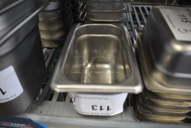 10 Stainless Steel 1/9 Size Drop In Bins. 1/9x4. 10 Times Your Bid! - Image 2 of 3