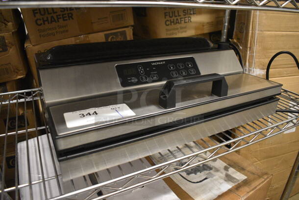 Vacpak-it 186VME16SS Stainless Steel Countertop External Vacuum Sealer. 120 Volts, 1 Phase. 19x12x7. Tested and Working! - Image 2 of 5