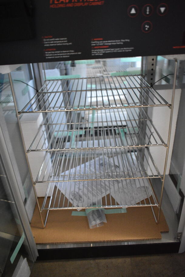 BRAND NEW SCRATCH AND DENT! Hatco FDWD-1X Flav-R-Fresh Humidified Impulse Hot Food Display Cabinet With 4 Shelf Stationary Rack. 120 Volts, 1 Phase. Tested and Working! - Image 4 of 7