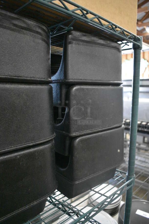 6 Black Poly Booster Seats. 12x11x8. 6 Times Your Bid! - Image 2 of 3
