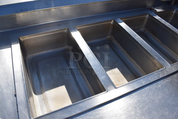 Wells MOD400TOM Stainless Steel Commercial Table w/ 4 Wells and Under Shelf. 84x34x42 - Image 3 of 8