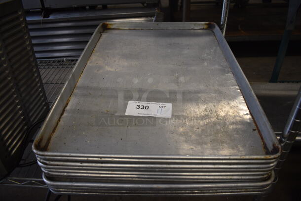 11 Metal Full Size Baking Pans. 18x26x1. 11 Times Your Bid!