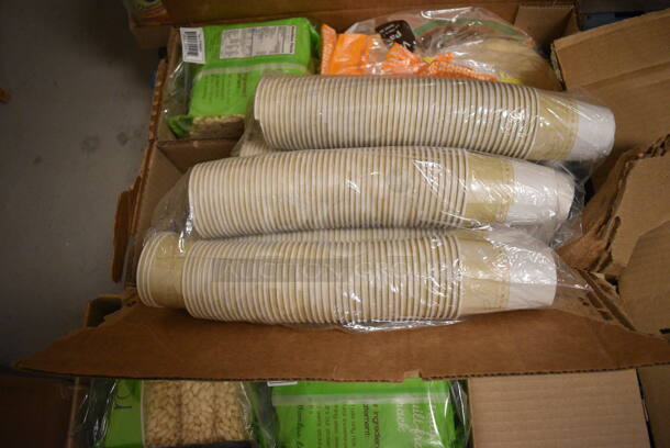 ALL ONE MONEY! Pallet Lot of Food Including Rice Rolls, Diet Chocolate Fudge Drink, Sardines, Crown Price Pink Salmon, Classic Fudge, Sheltons Chicken Broth, Organic Vegetables, Vegetable Broth, and Chocolate Dip - Image 4 of 12