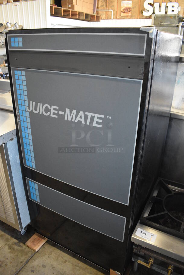 BRAND NEW! KD Distributing Model FMR1 Metal Commercial Refrigerated Juice Mate Vending Machine. 115 Volts, 1 Phase. 28x27x56. Tested and Working! - Image 2 of 7