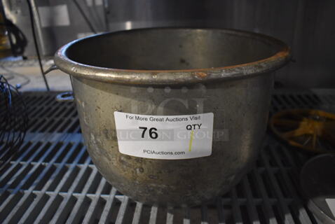 Hobart A120 Metal Commercial 12 Quart Mixing Bowl for Mixer. 14x12x10