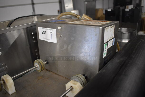 Stainless Steel Commercial Countertop Tumbler. 11x17x9. Tested and Powers On But Parts Do Not Move - Image 3 of 4