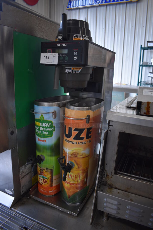 Bunn Model ITCB-DV Stainless Steel Commercial Countertop Iced Tea Machine w/ 2 Beverage Holder Dispensers and 2 Poly Brew Baskets. 120 Volts, 1 Phase. 12.5x24x34.5 - Image 2 of 4