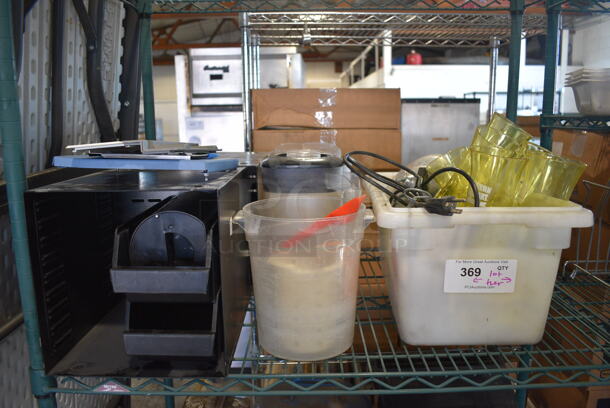 ALL ONE MONEY! Lot of Various Items Including Poly Bins, Poly Beverage Glasses and Poly Pitchers! - Image 1 of 4