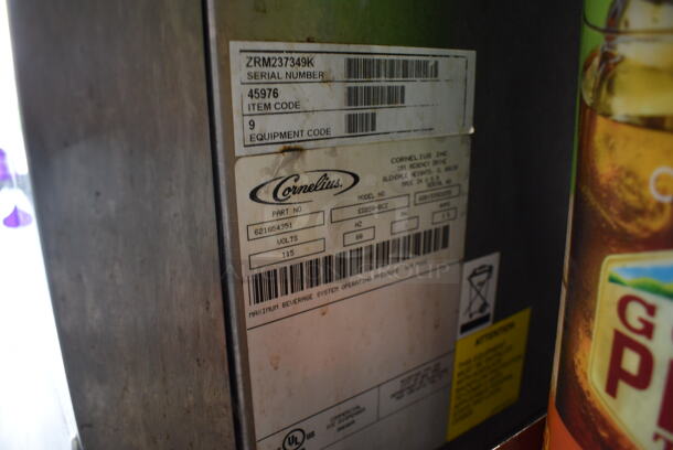 Cornelius Model ED250-BCZ Stainless Steel Commercial Countertop 8 Flavor Carbonated Beverage Machine. 115 Volts, 1 Phase. 30x31x41 - Image 6 of 6