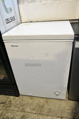 Hisense WFC050M6XWD Metal Chest Freezer w/ Hinge Lid. 115 Volts, 1 Phase. Tested and Working!