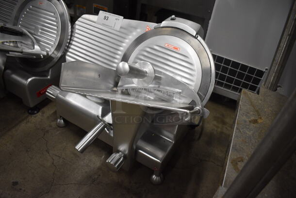 2020 Eurodib Model HBS-300L Stainless Steel Commercial Countertop Meat Slicer w/ Blade Sharpener. 110 Volts, 1 Phase. 23x19x17. Tested and Working! - Image 2 of 5