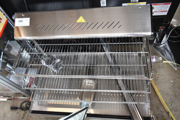 BRAND NEW SCRATCH AND DENT! ServIt 423HDM36SA Stainless Steel Commercial Countertop Display Case. See Pictures for Damage. Tested and Working! - Image 3 of 7