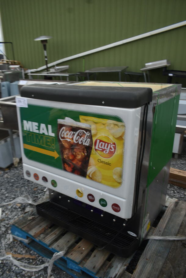 Cornelius ED250 Stainless Steel Commercial Countertop 8 Flavor Carbonated Beverage Machine. 115 Volts, 1 Phase.  - Image 2 of 6