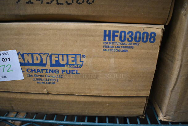 ALL ONE MONEY! Lot of 72 Andy Chafing Dish Fuel Cans - Image 4 of 4