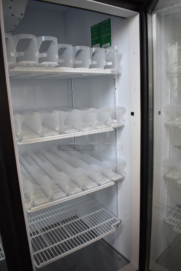 Turbo Air TGM-72RSB Metal Commercial 3 Door Reach In Cooler Merchandiser w/ Poly Coated Racks. 115 Volts, 1 Phase. Tested and Powers On But Does Not Get Cold - Image 2 of 5
