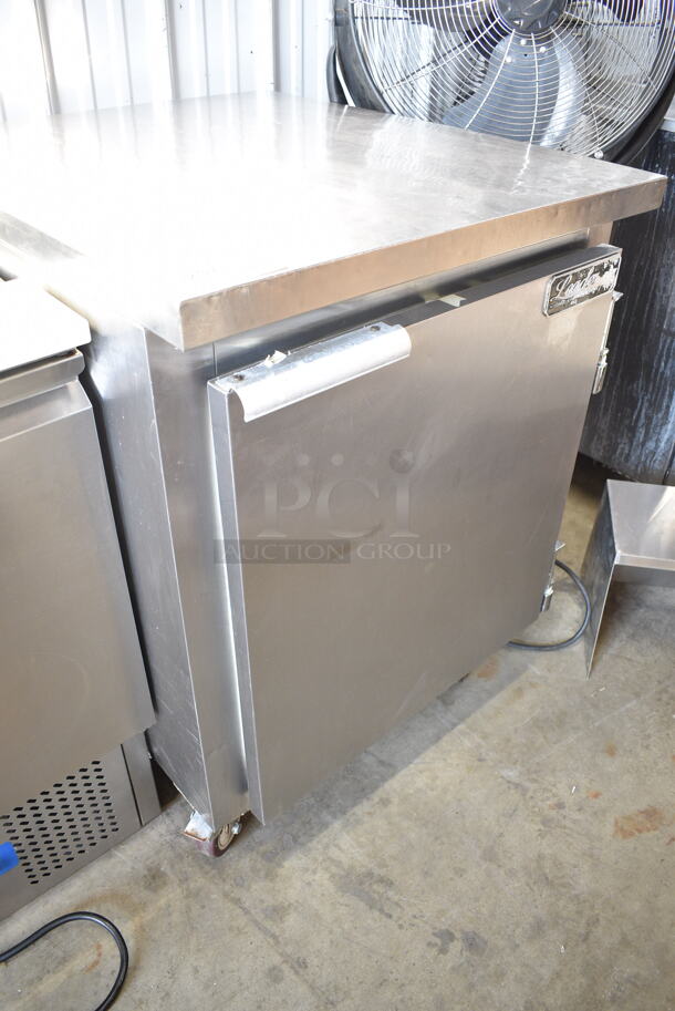 Leader NSFB27S/C Stainless Steel Commercial Single Door Undercounter Cooler on Commercial Casters. 115 Volts, 1 Phase. Tested and Working! - Image 2 of 5