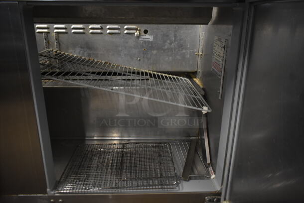 Continental SW60-16C Stainless Steel Commercial Sandwich Salad Prep Table Bain Marie Mega Top on Commercial Casters. 115 Volts, 1 Phase. Tested and Working! - Image 7 of 9