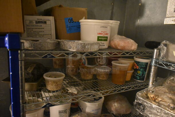 ALL ONE MONEY! Lot of 3 Shelving Units. Does Not Include Contents. BUYER MUST REMOVE: BUYER MUST DISMANTLE. PCI CANNOT DISMANTLE FOR SHIPPING. PLEASE CONSIDER FREIGHT CHARGES. (dish room) - Image 5 of 8