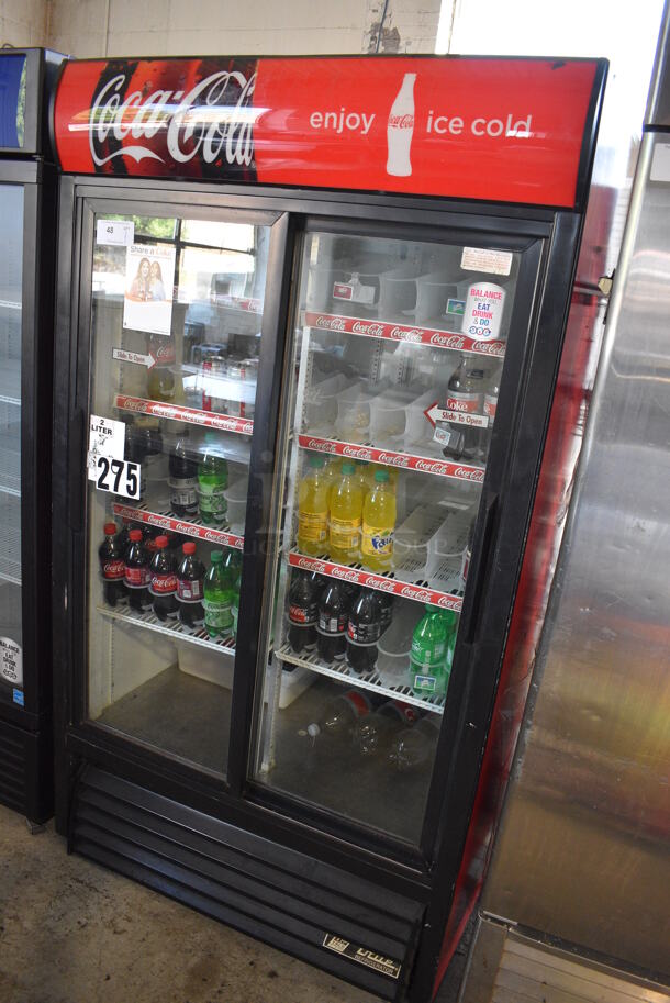 True Metal Commercial 2 Door Reach In Cooler Merchandiser w/ Poly Coated Racks. 115 Volts, 1 Phase. 44x30x79. Tested and Working! - Image 2 of 6
