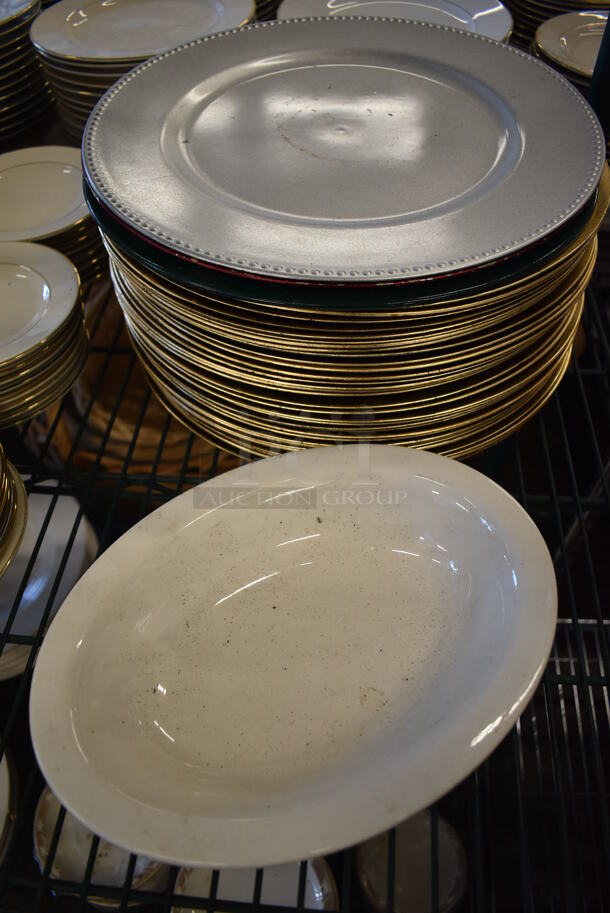ALL ONE MONEY! Tier Lot of Various Items Including Ceramic Plates and Plate Holders - Image 4 of 11