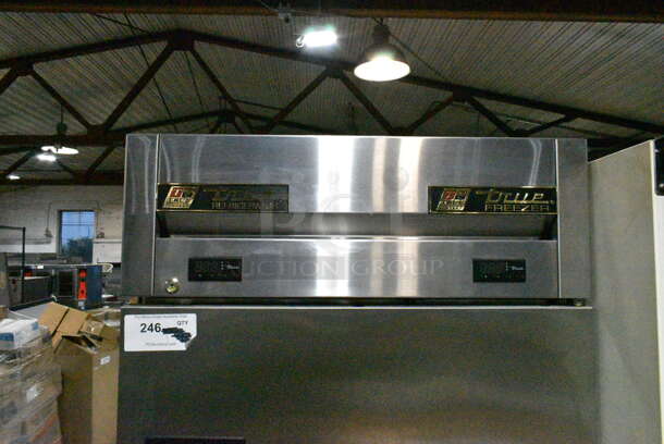 2016 True T-23DT Stainless Steel Commercial 2 Half Size Door Reach In Cooler and Freezer on Commercial Casters. 115 Volts, 1 Phase. Tested and Working! - Image 5 of 11