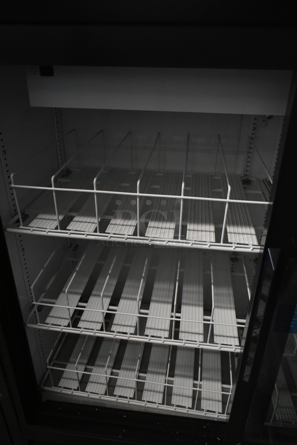 2024 True GDM-41SL-48-HC-LD Metal Commercial 2 Door Reach In Cooler Merchandiser w/ Poly Coated Racks. 115 Volts, 1 Phase. Tested and Working! - Image 3 of 5