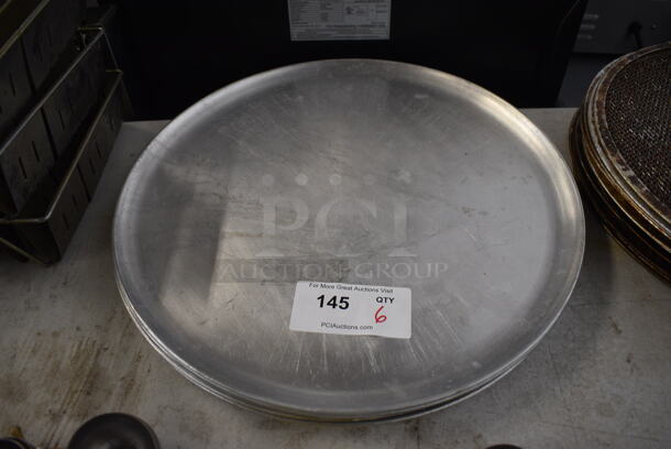 6 Metal Round Pizza Baking Pans. 18.5x18.5. 6 Times Your Bid!