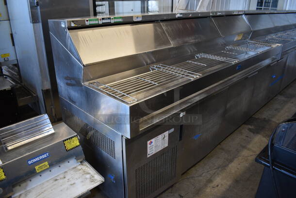 Randell DPM102L Stainless Steel Commercial Prep Table on Commercial Casters. 115 Volts, 1 Phase. 102x34x51. Tested and Powers On But Does Not Get Cold - Image 2 of 12