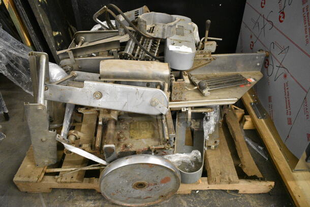 Metal Commercial Countertop Meat Slicer Stacker for Parts.  - Image 1 of 3