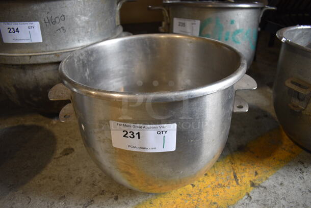 Metal Commercial Mixing Bowl. 17x14x12