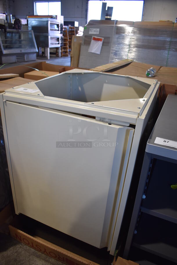 BRAND NEW! Royston 60015379-012 Metal Single Door Cabinet w/ Trash Can and Dolly. 24x29x35 - Image 3 of 6