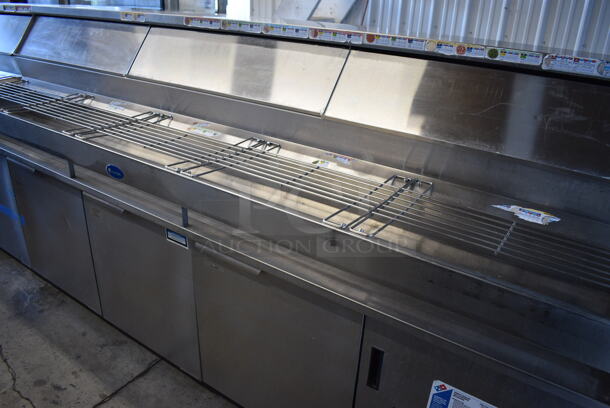 Randell Stainless Steel Commercial Prep Table on Commercial Casters. 115 Volts, 1 Phase. 120x34x51. Tested and Powers On But Temps at 50 Degrees - Image 6 of 12