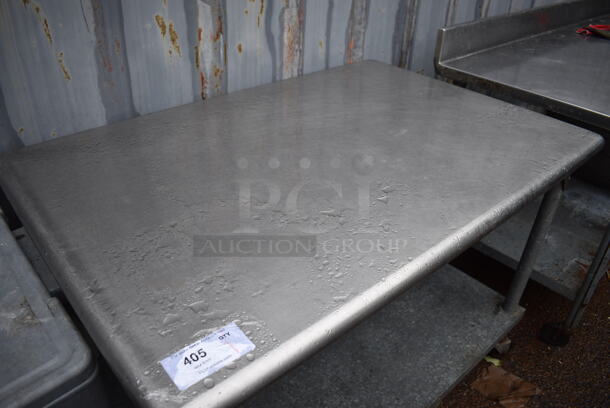 Stainless Steel Table w/ Metal Under Shelf on Commercial Casters. 47x32x34 - Image 2 of 4