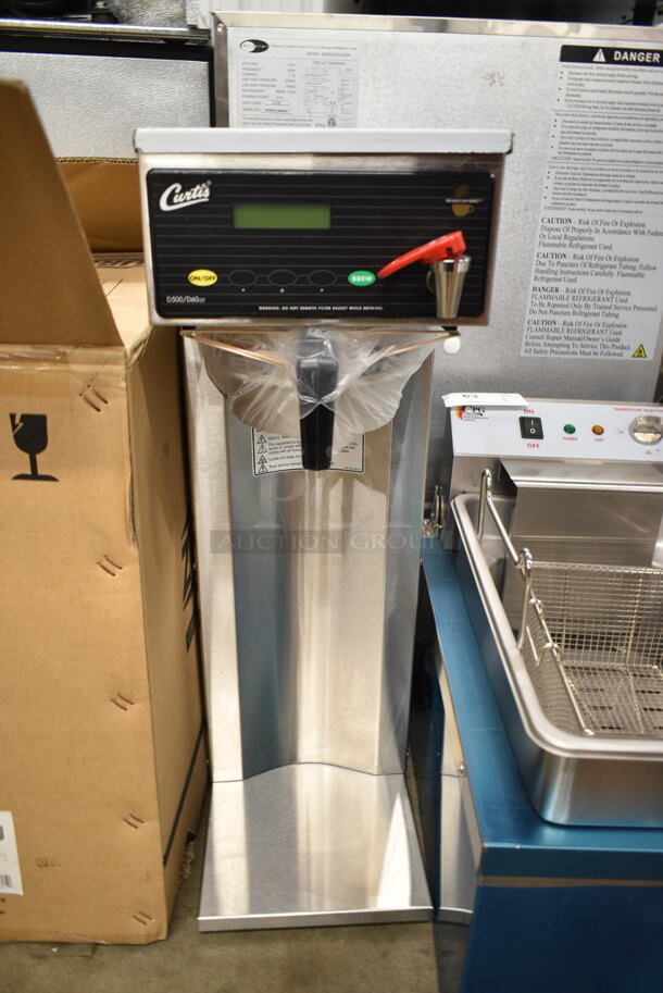 BRAND NEW SCRATCH AND DENT! Curtis D500GTH12A000 Automatic Tall Height Airpot Coffee Brewer with Digital Controls, Hot Water Dispenser and Metal Brew Basket. No Air Pot. 120 Volts, 1 Phase.  - Image 2 of 6