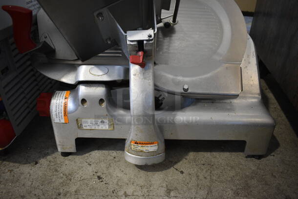 Berkel Model 909E Stainless Steel Commercial Countertop Meat Slicer w/ Blade Sharpener. 115 Volts, 1 Phase. 25x21x24. Tested and Working! - Image 4 of 7