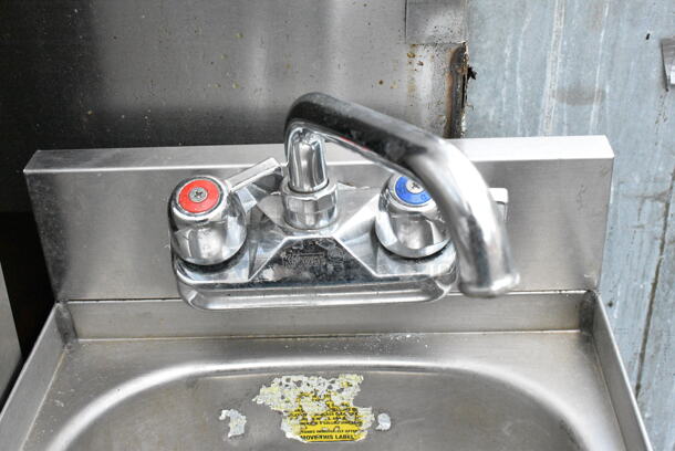 Stainless Steel Commercial Single Bay Sink w/ Faucet and Handles.  - Image 3 of 3